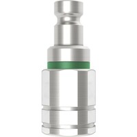 セインジャパン CEJN ノン・ドリップニップル(プラグ)呼径4mm 真鍮製 バルブ付 G1/4”メネジ EPDM