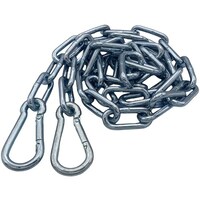 パーツ ラクテム 溶接チェーン 鉄 線径4mm 2M AKフック付