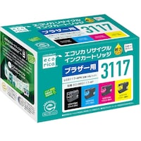 エコリカ ecorica LC31174PK 互換リサイクルインクカートリッジ