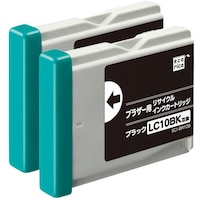 エコリカ ecorica LC10BK2PK 互換リサイクルインクカートリッジ ブラック ECIBR10B2P 1箱(2個)