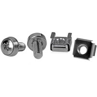 Startech StarTech サーバーラック金具/ケージナット・ネジ/M6/50セット/シルバー/IT AV ネットワーク機器 ラック用 CABSCREWM6 1袋(50組)