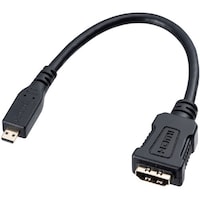 サンワサプライ SANWA HDMI変換アダプタ(マイクロHDMI)0.1m
