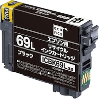 エコリカ ecorica ICBK69L 互換リサイクルインクカートリッジ ブラック ECIE69LB 1個