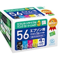 エコリカ ecorica IC4CL56 互換リサイクルインクカートリッジ ECIE564PBOX 1箱(4個)