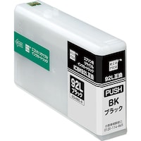 エコリカ ecorica ICBK92L互換リサイクルインクカートリッジ ブラック ECIE92LB 1個