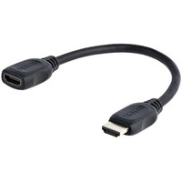 Startech StarTech HDMI 1.4 ケーブル/15cm/延長/4K30Hz/ハイスピード/オスメス/ブラック/短尺延長コード HDMIEXTAA6IN 1袋(1本)