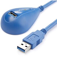 Startech StarTech USB 3.0ケーブル/1.5m/TypeA TypeA/5Gbps/延長用/オスメス/ブルー/タイプA USB3SEXT5DSK 1袋(1本)