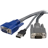 Startech StarTech KVMケーブル/1.8m/StarTech.com KVMコンソール用/ウルトラスリム/USB VGA SVUSBVGA6 1袋(1本)