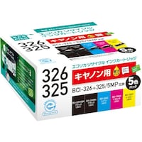 エコリカ ecorica BCI326+325/5MP 互換リサイクルインクカートリッジ ECIC3253265PBOX 1箱(5個)
