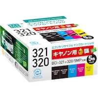 エコリカ ecorica BCI321+320/5MP 互換リサイクルインクカートリッジ ECIC3203215PBOX 1箱(5個)