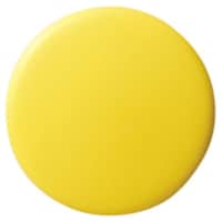 クラウン CROWN カラーマグタッチ丸型 20mm 黄【08387】