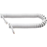 ナカバヤシ MCO 受話器用カールコード 0.3m クロス