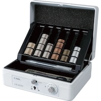 カール事務器 カール 手提げ金庫 キャッシュボックス ホワイト A6サイズ