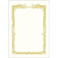 ササガワ ササガワ 賞状用紙 金箔賞状用紙 A3判 横書用 白 5P 1003081