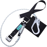 藤井電工 TSUYORON 胴ベルト型墜落制止用器具(ロープタイプ) LSA(三つ打ちロープ) 黒 Lサイズ 幅50MM×長さ1400MM