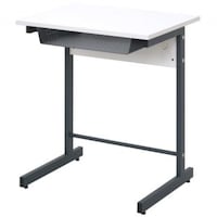 アール・エフ・ヤマカワ アールエフヤマカワ スモール研修用デスク3 W600×D450 L字脚ホワイト RFJD36045WL 1台