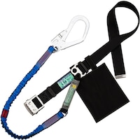 藤井電工 TSUYORON 胴ベルト型墜落制止用器具(伸縮タイプ)ノビロン(BL) 黒 Mサイズ ベルト幅50MM×長さ1200MM