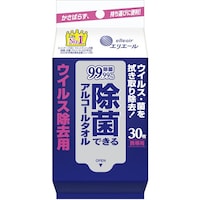 EBS エリエール ウェットティッシュ 除菌できるアルコールタオル ウイルス除去用 携帯用 30枚
