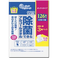 EBS エリエール ウェットティッシュ 除菌できるアルコールタオル ボックス つめかえ用 42枚×3P