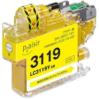 プレジール Plaisir ブラザー LC3119Y互換インクカートリッジ イエロー