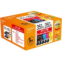 プレジール Plaisir キヤノン BCI351XL+350XL/5MP互換インクカートリッジ