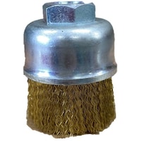 高島産業 カップブラシ 電動工具用 カップ型 40xM10x20x3 真鍮0.15