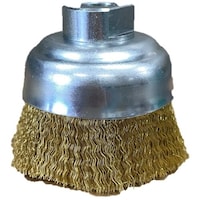 高島産業 カップブラシ 電動工具用 カップ型 50xM10x20x50 真鍮0.15