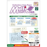 ヒサゴ HISAGO FSC(R)認証マルチプリンタ帳票複写タイプA4ノーカーボンカラー2面 FSCF2010 1Pk(100枚)