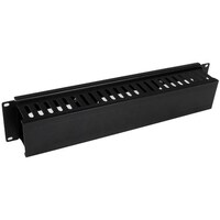 Startech StarTech サーバーラック金具/ケーブルマネージャー/横型ケーブルダクト/カバー付き/2U/配線オーガナイザー CMDUCT2U 1箱(1本)