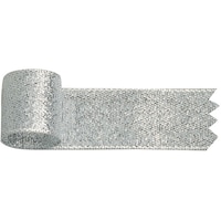 ササガワ ササガワ ラッピングリボン リボン グランドメタル 銀 18 507401 1巻