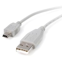 Startech StarTech USB 2.0ケーブル/3m/Type‐A MiniB/480Mbps/オスオス/グレー/タイプA ミニB USB2HABM10 1袋(1本)