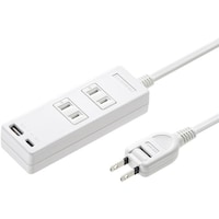 サンワサプライ SANWA USB充電機能付きタップ TypeC搭載 TAPB101UC2W 1個