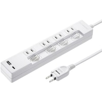 サンワサプライ SANWA USB充電機能付きタップ TypeC搭載 TAPB102UC2W 1個