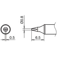 白光 白光 こて先 0.8D型