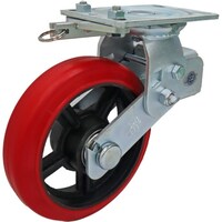 ヨドノ ヨドノ 重荷重用緩衝スプリング付キャスター自在車旋回ロック付 HSPJ200TL 1個