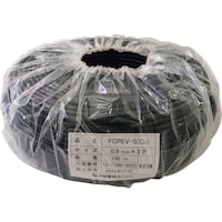 伸興電線 着色識別ポリエチレン絶縁ビニルシースケーブル FCPEVS(SB) 1.2mmX1P FCPEVSSB1.2X1PX100M 1巻(100M)