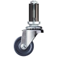 ハンマーキャスター ハンマー EUシリーズ パイプ差込み 自在 エラストマー車 40mm
