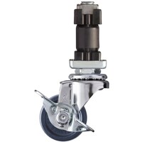 ハンマーキャスター ハンマー ENシリーズ パイプ差込み 自在SP付 エラストマー車 40mm