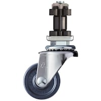 ハンマーキャスター ハンマー ENシリーズ パイプ差込み 自在 エラストマー車 40mm 4205ENU40 1個