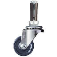 ハンマーキャスター ハンマー EUシリーズ パイプ差込み 自在 エラストマー車 40mm