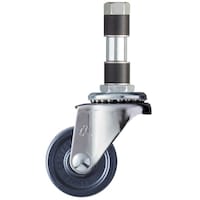 ハンマーキャスター ハンマー EXシリーズ パイプ差込み 自在 エラストマー車 40mm