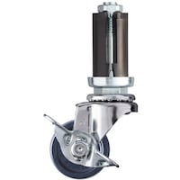 ハンマーキャスター ハンマー EUシリーズ パイプ差込み 自在SP付 エラストマー車 40mm 4153EUU40 1個