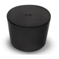 コクゴ KOKUGO 天然ゴム栓 黒 No.20 58×51.5×44