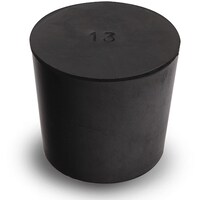 コクゴ KOKUGO 天然ゴム栓 黒 No.13 38.5×33.5×35