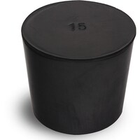 コクゴ KOKUGO 天然ゴム栓 黒 No.15 42.5×37×37
