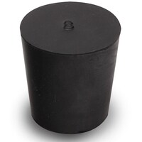 コクゴ KOKUGO 天然ゴム栓 黒 No.8 27.5×23×29