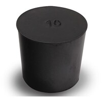 コクゴ KOKUGO 天然ゴム栓 黒 No.10 32×27.5×30.5