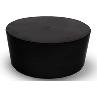 コクゴ KOKUGO 天然ゴム栓 黒 No.37 114×105.5×50