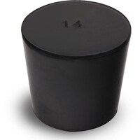 コクゴ KOKUGO 天然ゴム栓 黒 No.14 41×35×37