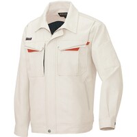 アイトス アイトス 長袖ブルゾンA(男女兼用)AZ6550 ベージュ×レッド M AZ6550002M 1着